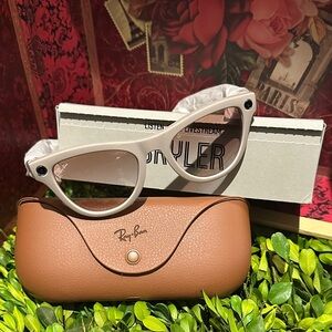 Ray-Ban Cream Cat-Eye Sunglasses